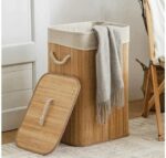 Large Capacity Foldable Wooden Laundry Basket