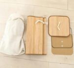 Large Capacity Foldable Wooden Laundry Basket - Image 3