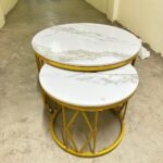 Executive marble nesting table