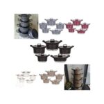 10pcs Bosch Granite Cooking Pots / Cookware Set - Image 2