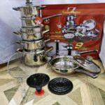 17 Pieces Swiss Home Cookware Set
