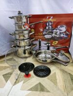 17 Pieces Swiss Home Cookware Set