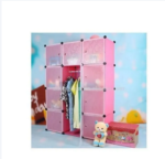 3 Column Plastic Portable Wardrobe/Closet - Image 3