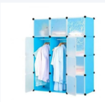 3 Column Plastic Portable Wardrobe/Closet - Image 5
