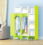 3 Column Plastic Portable Wardrobe/Closet - Image 9