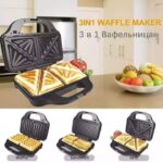 3 in 1 Waffle Maker Sandwich Maker and Grill - Image 2