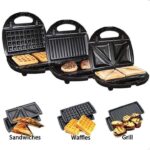 3 in 1 Waffle Maker Sandwich Maker and Grill