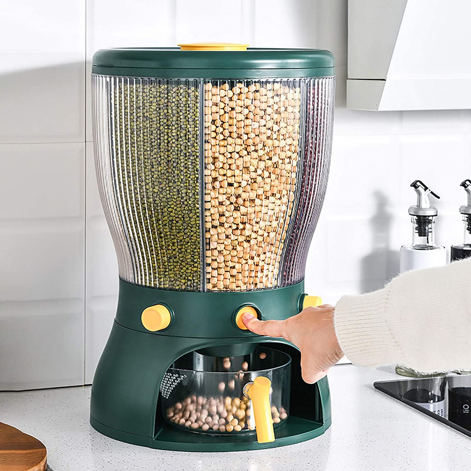 8185ZAEOCcL._AC_SL1500_.jpg 4-Grid Rotatable Cereal Dispenser - Image 1