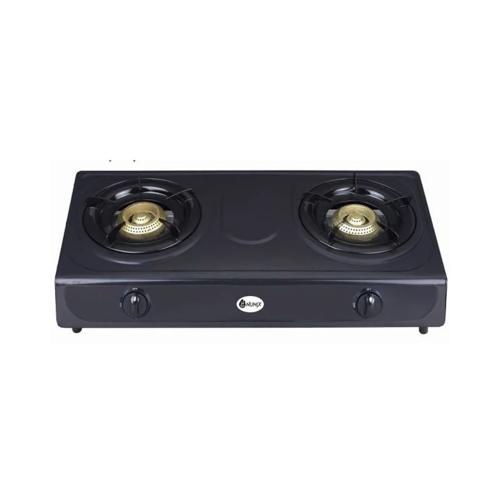 Nunix-2-Gas-Stove.jpg Nunix Black Metallic 2 Burner - Image 1