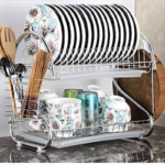 Stainless Steel  2 Layer Kitchen Dish Drainer