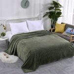 Very Warm Winter Flannel Blanket Blankets Home Sofa Chair Plane Soft Plush Plain Color Bedspread - Image 4