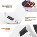 9 in 1 Magic Multifunctional Rotate Vegetable Cutter with Drain Basket - Image 2