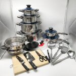 Marwa 30pcs stainless steel cookware set